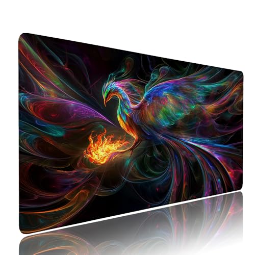 Gaming Mauspad XXL 1200x600x3mm Schwarz Abstrakt Mousepad Groß Desk mat, üro Zubehör Unterlage Schreibtisch WassXerdicht mit Vernähten Kanten und rutschfeste Gummibasis, für Laptop PC Zubehör d-302 von Liutuedy