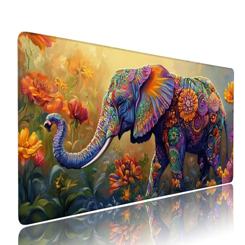 Gaming Mauspad XXL 600x300x3mm Farbe Elefant Mousepad Groß Desk mat, üro Zubehör Unterlage Schreibtisch WassXerdicht mit Vernähten Kanten und rutschfeste Gummibasis, für Laptop und PC Zubehör d-106 Gaming Mauspad XXL 600x300x3mm Farbe Elefant Mousepad Groß Desk mat, üro Zubehör Unterlage Schreibtisch WassXerdicht mit Vernähten Kanten und rutschfeste Gummibasis, für Laptop und PC Zubehör d-106 von Liutuedy