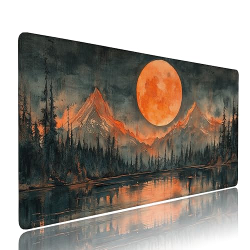 Gaming Mauspad XXL 600x300x3mm Schwarz Sonnenuntergang Mousepad Groß Desk mat, üro Zubehör Unterlage Schreibtisch WassXerdicht mit Vernähten Kanten und rutschfeste Gummibasis, für PC Laptop d-407 Gaming Mauspad XXL 600x300x3mm Schwarz Sonnenuntergang Mousepad Groß Desk mat, üro Zubehör Unterlage Schreibtisch WassXerdicht mit Vernähten Kanten und rutschfeste Gummibasis, für PC Laptop d-407 von Liutuedy