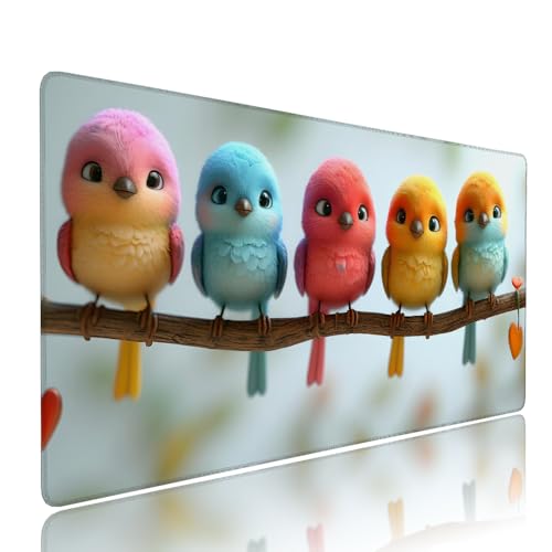 Gaming Mauspad XXL 700x400x3mm Farbe Vogel Mousepad Groß Desk mat, üro Zubehör Unterlage Schreibtisch WassXerdicht mit Vernähten Kanten und rutschfeste Gummibasis, für Laptop und PC Zubehör d-166 Gaming Mauspad XXL 700x400x3mm Farbe Vogel Mousepad Groß Desk mat, üro Zubehör Unterlage Schreibtisch WassXerdicht mit Vernähten Kanten und rutschfeste Gummibasis, für Laptop und PC Zubehör d-166 von Liutuedy