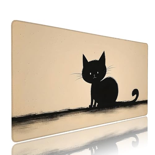 Gaming Mauspad XXL 900x400x3mm Gelb Katze Mousepad Groß Desk mat, üro Zubehör Unterlage Schreibtisch WassXerdicht mit Vernähten Kanten und rutschfeste Gummibasis, für Laptop und PC Zubehör d-607 Gaming Mauspad XXL 900x400x3mm Gelb Katze Mousepad Groß Desk mat, üro Zubehör Unterlage Schreibtisch WassXerdicht mit Vernähten Kanten und rutschfeste Gummibasis, für Laptop und PC Zubehör d-607 von Liutuedy