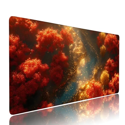Gaming Mauspad XXL 900x400x3mm Orange Farbe Landschaft Mousepad Groß Desk mat, üro Zubehör Unterlage Schreibtisch WassXerdicht mit Vernähten Kanten und rutschfeste Gummibasis, für PC Laptop d-226 Gaming Mauspad XXL 900x400x3mm Orange Farbe Landschaft Mousepad Groß Desk mat, üro Zubehör Unterlage Schreibtisch WassXerdicht mit Vernähten Kanten und rutschfeste Gummibasis, für PC Laptop d-226 von Liutuedy