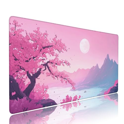 Gaming Mauspad XXL 900x400x3mm Rosa Baum Mousepad Groß Desk mat, üro Zubehör Unterlage Schreibtisch WassXerdicht mit Vernähten Kanten und rutschfeste Gummibasis, für Laptop PC, Home oder Office d-275 Gaming Mauspad XXL 900x400x3mm Rosa Baum Mousepad Groß Desk mat, üro Zubehör Unterlage Schreibtisch WassXerdicht mit Vernähten Kanten und rutschfeste Gummibasis, für Laptop PC, Home oder Office d-275 von Liutuedy