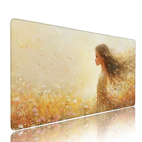 Gelb Frau Schreibtischunterlage Mousepad xxl Gaming Mauspad Büro Zubehör Klein Mouse Pad Pc Desk Mat Groß,Anti-Rutsch Gummibasis Vernähte Kanten 1000x500x3mm Schreibtisch Schutz, für Home Office d-616 Gelb Frau Schreibtischunterlage Mousepad xxl Gaming Mauspad Büro Zubehör Klein Mouse Pad Pc Desk Mat Groß,Anti-Rutsch Gummibasis Vernähte Kanten 1000x500x3mm Schreibtisch Schutz, für Home Office d-616 von Liutuedy