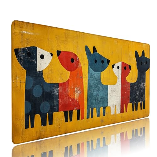 Gelb Hund Schreibtischunterlage Mousepad xxl Gaming Mauspad Büro Zubehör Klein Mouse Pad Pc Desk Mat Groß,Anti-Rutsch Gummibasis Vernähte Kanten 1000x500x3mm Schreibtisch Schutz, für Home Office d-575 Gelb Hund Schreibtischunterlage Mousepad xxl Gaming Mauspad Büro Zubehör Klein Mouse Pad Pc Desk Mat Groß,Anti-Rutsch Gummibasis Vernähte Kanten 1000x500x3mm Schreibtisch Schutz, für Home Office d-575 von Liutuedy
