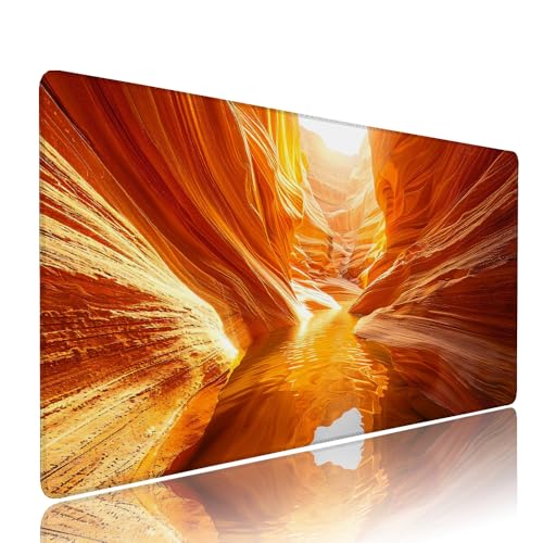Gelb Landschaft Schreibtischunterlage Mousepad XXL Gaming Mauspad Büro Zubehör Klein Mouse Pad Pc Desk Mat Groß, WassXerdicht Anti-Rutsch Gummibasis Vernähte Kanten 1000x500x3mm für Home Office d-572 Gelb Landschaft Schreibtischunterlage Mousepad XXL Gaming Mauspad Büro Zubehör Klein Mouse Pad Pc Desk Mat Groß, WassXerdicht Anti-Rutsch Gummibasis Vernähte Kanten 1000x500x3mm für Home Office d-572 von Liutuedy