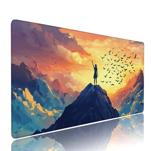 Gelb Sonnenuntergang Schreibtischunterlage Mousepad XXL Gaming Mauspad Büro Zubehör Klein Mouse Pad Pc Desk Mat, WassXerdicht Anti-Rutsch Gummibasis Vernähte Kanten 900x500x3mm für Home Office d-593 Gelb Sonnenuntergang Schreibtischunterlage Mousepad XXL Gaming Mauspad Büro Zubehör Klein Mouse Pad Pc Desk Mat, WassXerdicht Anti-Rutsch Gummibasis Vernähte Kanten 900x500x3mm für Home Office d-593 von Liutuedy