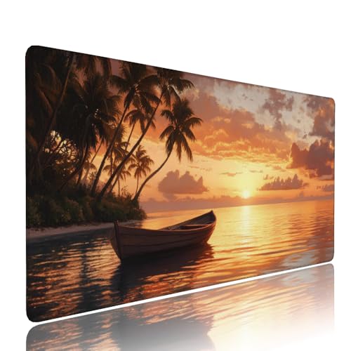 Gelb Sonnenuntergang Schreibtischunterlage Mousepad XXL Gaming Mauspad Büro Zubehör Klein Mouse Pad Pc Desk Mat,WassXerdicht Anti-Rutsch Gummibasis Vernähte Kanten 1400x600x3mm für Home Office d-594 Gelb Sonnenuntergang Schreibtischunterlage Mousepad XXL Gaming Mauspad Büro Zubehör Klein Mouse Pad Pc Desk Mat,WassXerdicht Anti-Rutsch Gummibasis Vernähte Kanten 1400x600x3mm für Home Office d-594 von Liutuedy