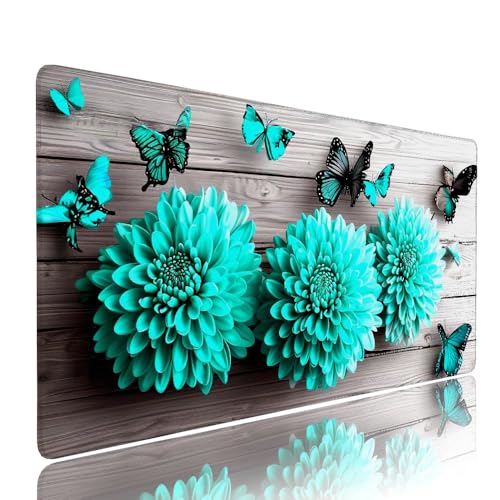 Grau Blume Schreibtischunterlage Mousepad xxl Gaming Mauspad Büro Zubehör Klein Mouse Pad Pc Desk Mat Groß,Anti-Rutsch Gummibasis Vernähte Kanten 900x500x3mm Schreibtisch Schutz, für Home Office d-666 Grau Blume Schreibtischunterlage Mousepad xxl Gaming Mauspad Büro Zubehör Klein Mouse Pad Pc Desk Mat Groß,Anti-Rutsch Gummibasis Vernähte Kanten 900x500x3mm Schreibtisch Schutz, für Home Office d-666 von Liutuedy
