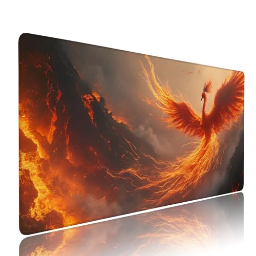 Grau Phönix Schreibtischunterlage Mousepad XXL Gaming Mauspad Büro Zubehör Klein Mouse Pad Pc Desk Mat Groß, WassXerdicht Anti-Rutsch Gummibasis Vernähte Kanten 500x250x3mm für Home Office d-654 Grau Phönix Schreibtischunterlage Mousepad XXL Gaming Mauspad Büro Zubehör Klein Mouse Pad Pc Desk Mat Groß, WassXerdicht Anti-Rutsch Gummibasis Vernähte Kanten 500x250x3mm für Home Office d-654 von Liutuedy
