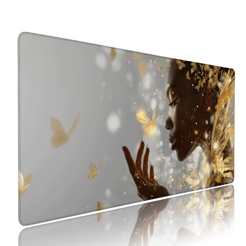 Grau Schmetterling Schreibtischunterlage Mousepad XXL Gaming Mauspad Büro Zubehör Klein Mouse Pad Pc Desk Mat, WassXerdicht Anti-Rutsch Gummibasis Vernähte Kanten 1000x500x3mm für Home Office d-661 Grau Schmetterling Schreibtischunterlage Mousepad XXL Gaming Mauspad Büro Zubehör Klein Mouse Pad Pc Desk Mat, WassXerdicht Anti-Rutsch Gummibasis Vernähte Kanten 1000x500x3mm für Home Office d-661 von Liutuedy