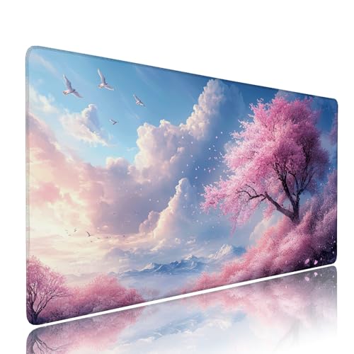 Rosa Blau Schreibtischunterlage Mousepad xxl Gaming Mauspad Büro Zubehör Klein Mouse Pad Pc Desk Mat Groß, Anti-Rutsch Gummibasis Vernähte Kanten 900x500x3mm Schreibtisch Schutz, für Home Office d-261 Rosa Blau Schreibtischunterlage Mousepad xxl Gaming Mauspad Büro Zubehör Klein Mouse Pad Pc Desk Mat Groß, Anti-Rutsch Gummibasis Vernähte Kanten 900x500x3mm Schreibtisch Schutz, für Home Office d-261 von Liutuedy
