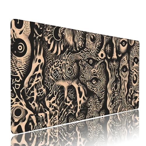 Schwarz Abstrakt Schreibtischunterlage Mousepad XXL Gaming Mauspad Büro Zubehör Klein Mouse Pad Pc Desk Mat Groß, WassXerdicht Anti-Rutsch Gummibasis Vernähte Kanten 500x250x3mm für Home Office d-308 Schwarz Abstrakt Schreibtischunterlage Mousepad XXL Gaming Mauspad Büro Zubehör Klein Mouse Pad Pc Desk Mat Groß, WassXerdicht Anti-Rutsch Gummibasis Vernähte Kanten 500x250x3mm für Home Office d-308 von Liutuedy