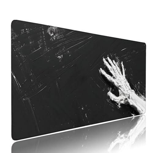 Schwarz Abstrakt Schreibtischunterlage Mousepad XXL Gaming Mauspad Büro Zubehör Klein Mouse Pad Pc Desk Mat Groß, WassXerdicht Anti-Rutsch Gummibasis Vernähte Kanten 900x500x3mm für Home Office d-309 Schwarz Abstrakt Schreibtischunterlage Mousepad XXL Gaming Mauspad Büro Zubehör Klein Mouse Pad Pc Desk Mat Groß, WassXerdicht Anti-Rutsch Gummibasis Vernähte Kanten 900x500x3mm für Home Office d-309 von Liutuedy