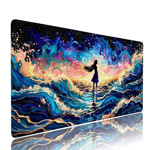 Schwarz Abstrakt Schreibtischunterlage Mousepad xxl Gaming Mauspad Büro Zubehör Klein Mouse Pad Pc Desk Mat Groß, WassXerdicht Anti-Rutsch Gummibasis Vernähte Kanten 1000x500x3mm für Home Office d-300 Schwarz Abstrakt Schreibtischunterlage Mousepad xxl Gaming Mauspad Büro Zubehör Klein Mouse Pad Pc Desk Mat Groß, WassXerdicht Anti-Rutsch Gummibasis Vernähte Kanten 1000x500x3mm für Home Office d-300 von Liutuedy
