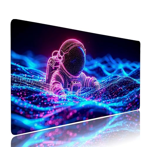 Schwarz Astronaut Schreibtischunterlage Mousepad xxl Gaming Mauspad Büro Zubehör Klein Mouse Pad Pc Desk Mat Groß, WassXerdicht Anti-Rutsch Gummibasis Vernähte Kanten 900x500x3mm für Home Office d-512 Schwarz Astronaut Schreibtischunterlage Mousepad xxl Gaming Mauspad Büro Zubehör Klein Mouse Pad Pc Desk Mat Groß, WassXerdicht Anti-Rutsch Gummibasis Vernähte Kanten 900x500x3mm für Home Office d-512 von Liutuedy