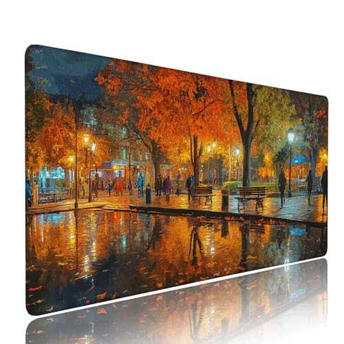Schwarz Landschaft Schreibtischunterlage Mousepad XXL Gaming Mauspad Büro Zubehör Klein Mouse Pad Pc Desk Mat, WassXerdicht Anti-Rutsch Gummibasis Vernähte Kanten 900x500x3mm für Home Office d-335 Schwarz Landschaft Schreibtischunterlage Mousepad XXL Gaming Mauspad Büro Zubehör Klein Mouse Pad Pc Desk Mat, WassXerdicht Anti-Rutsch Gummibasis Vernähte Kanten 900x500x3mm für Home Office d-335 von Liutuedy