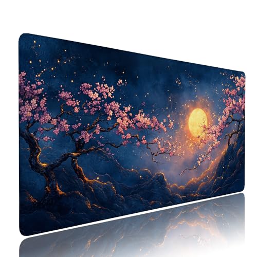 Schwarz Mond Schreibtischunterlage Mousepad XXL Gaming Mauspad Büro Zubehör Klein Mouse Pad Pc Desk Mat Groß, WassXerdicht Anti-Rutsch Gummibasis Vernähte Kanten 1000x500x3mm für Home Office d-522 Schwarz Mond Schreibtischunterlage Mousepad XXL Gaming Mauspad Büro Zubehör Klein Mouse Pad Pc Desk Mat Groß, WassXerdicht Anti-Rutsch Gummibasis Vernähte Kanten 1000x500x3mm für Home Office d-522 von Liutuedy