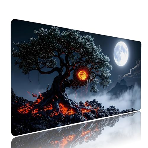 Schwarz Mond Schreibtischunterlage Mousepad XXL Gaming Mauspad Büro Zubehör Klein Mouse Pad Pc Desk Mat Groß, WassXerdicht Anti-Rutsch Gummibasis Vernähte Kanten 1000x500x3mm für Home Office d-517 Schwarz Mond Schreibtischunterlage Mousepad XXL Gaming Mauspad Büro Zubehör Klein Mouse Pad Pc Desk Mat Groß, WassXerdicht Anti-Rutsch Gummibasis Vernähte Kanten 1000x500x3mm für Home Office d-517 von Liutuedy