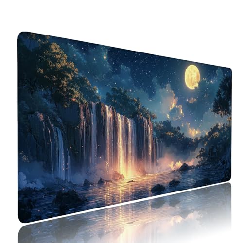 Schwarz Sternenhimmel Schreibtischunterlage Mousepad XXL Gaming Mauspad Büro Zubehör Klein Mouse Pad Pc Desk Mat,WassXerdicht Anti-Rutsch Gummibasis Vernähte Kanten 1000x500x3mm für Home Office d-486 Schwarz Sternenhimmel Schreibtischunterlage Mousepad XXL Gaming Mauspad Büro Zubehör Klein Mouse Pad Pc Desk Mat,WassXerdicht Anti-Rutsch Gummibasis Vernähte Kanten 1000x500x3mm für Home Office d-486 von Liutuedy