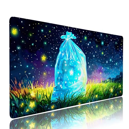 Schwarz Sternenhimmel Schreibtischunterlage Mousepad XXL Gaming Mauspad Büro Zubehör Klein Mouse Pad Pc Desk Mat,WassXerdicht Anti-Rutsch Gummibasis Vernähte Kanten 900x500x3mm für Home Office d-477 Schwarz Sternenhimmel Schreibtischunterlage Mousepad XXL Gaming Mauspad Büro Zubehör Klein Mouse Pad Pc Desk Mat,WassXerdicht Anti-Rutsch Gummibasis Vernähte Kanten 900x500x3mm für Home Office d-477 von Liutuedy