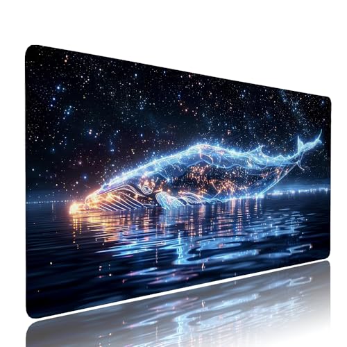 Schwarz Wal Schreibtischunterlage Mousepad XXL Gaming Mauspad Büro Zubehör Klein Mouse Pad Pc Desk Mat Groß, WassXerdicht Anti-Rutsch Gummibasis Vernähte Kanten 700x300x3mm für Home Office d-380 Schwarz Wal Schreibtischunterlage Mousepad XXL Gaming Mauspad Büro Zubehör Klein Mouse Pad Pc Desk Mat Groß, WassXerdicht Anti-Rutsch Gummibasis Vernähte Kanten 700x300x3mm für Home Office d-380 von Liutuedy