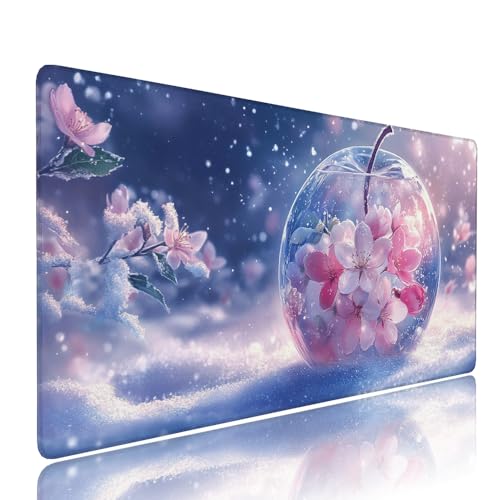 Weiß Apfel Schreibtischunterlage Mousepad xxl Gaming Mauspad Büro Zubehör Klein Mouse Pad Pc Desk Mat Groß, Anti-Rutsch Gummibasis Vernähte Kanten 900x500x3mm Schreibtisch Schutz, für Home Office d-47 Weiß Apfel Schreibtischunterlage Mousepad xxl Gaming Mauspad Büro Zubehör Klein Mouse Pad Pc Desk Mat Groß, Anti-Rutsch Gummibasis Vernähte Kanten 900x500x3mm Schreibtisch Schutz, für Home Office d-47 von Liutuedy