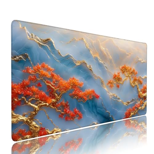 Weiß Baum Schreibtischunterlage Mousepad XXL Gaming Mauspad Büro Zubehör Klein Mouse Pad Pc Desk Mat Groß, Anti-Rutsch Gummibasis Vernähte Kanten 900x500x3mm Schreibtisch Schutz, für Home Office d-58 Weiß Baum Schreibtischunterlage Mousepad XXL Gaming Mauspad Büro Zubehör Klein Mouse Pad Pc Desk Mat Groß, Anti-Rutsch Gummibasis Vernähte Kanten 900x500x3mm Schreibtisch Schutz, für Home Office d-58 von Liutuedy