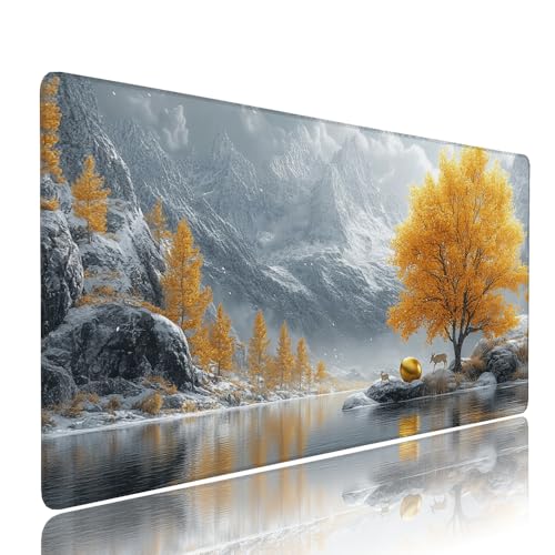 Weiß Baum Schreibtischunterlage Mousepad XXL Gaming Mauspad Büro Zubehör Klein Mouse Pad Pc Desk Mat Groß, Anti-Rutsch Gummibasis Vernähte Kanten 900x500x3mm Schreibtisch Schutz, für Home Office d-57 Weiß Baum Schreibtischunterlage Mousepad XXL Gaming Mauspad Büro Zubehör Klein Mouse Pad Pc Desk Mat Groß, Anti-Rutsch Gummibasis Vernähte Kanten 900x500x3mm Schreibtisch Schutz, für Home Office d-57 von Liutuedy
