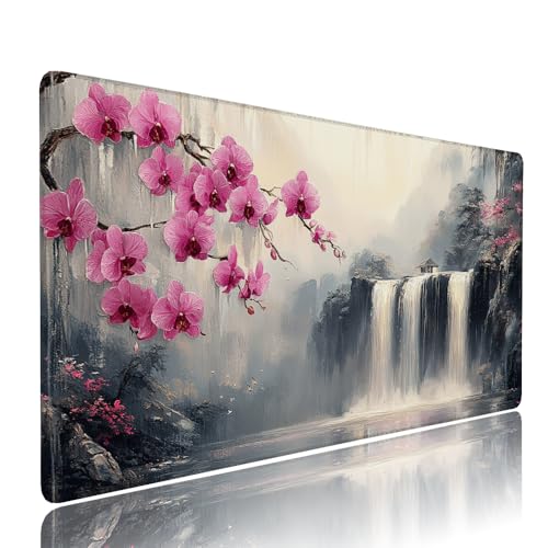 Weiß Fallen Schreibtischunterlage Mousepad XXL Gaming Mauspad Büro Zubehör Klein Mouse Pad Pc Desk Mat Groß, WassXerdicht Anti-Rutsch Gummibasis Vernähte Kanten 1000x500x3mm für Home Office d-48 Weiß Fallen Schreibtischunterlage Mousepad XXL Gaming Mauspad Büro Zubehör Klein Mouse Pad Pc Desk Mat Groß, WassXerdicht Anti-Rutsch Gummibasis Vernähte Kanten 1000x500x3mm für Home Office d-48 von Liutuedy