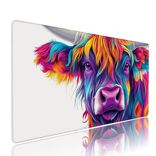 Weiß Ochse Schreibtischunterlage Mousepad xxl Gaming Mauspad Büro Zubehör Klein Mouse Pad Pc Desk Mat Groß, Anti-Rutsch Gummibasis Vernähte Kanten 900x500x3mm Schreibtisch Schutz, für Home Office d-44 Weiß Ochse Schreibtischunterlage Mousepad xxl Gaming Mauspad Büro Zubehör Klein Mouse Pad Pc Desk Mat Groß, Anti-Rutsch Gummibasis Vernähte Kanten 900x500x3mm Schreibtisch Schutz, für Home Office d-44 von Liutuedy