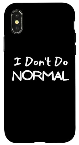 Be Different, Be Unique - Funny Not Normal Spruch Hülle für iPhone X/XS Be Different, Be Unique - Funny Not Normal Spruch Hülle für iPhone X/XS von Live It Designs