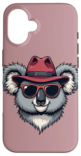Cooler Koalabär mit Fedora-Hut und Sonnenbrille Hülle für iPhone 16 Cooler Koalabär mit Fedora-Hut und Sonnenbrille Hülle für iPhone 16 von Live It Designs