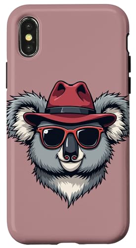 Cooler Koalabär mit Fedora-Hut und Sonnenbrille Hülle für iPhone X/XS Cooler Koalabär mit Fedora-Hut und Sonnenbrille Hülle für iPhone X/XS von Live It Designs