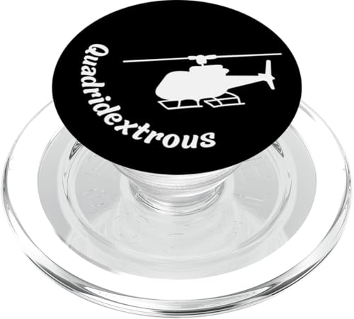 Ein Hubschrauberpilot ist viereckig w Silhouette PopSockets PopGrip für MagSafe Ein Hubschrauberpilot ist viereckig w Silhouette PopSockets PopGrip für MagSafe von Live It Designs