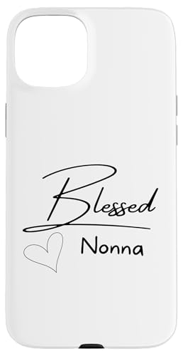 Gesegnete italienische Großmutter, Nonna, Oma, Herzgrafik Hülle für iPhone 15 Plus von Live It Designs