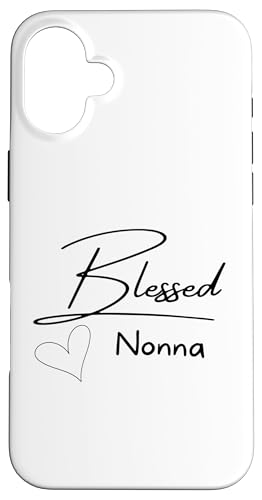 Gesegnete italienische Großmutter, Nonna, Oma, Herzgrafik Hülle für iPhone 16 Plus von Live It Designs