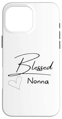 Gesegnete italienische Großmutter, Nonna, Oma, Herzgrafik Hülle für iPhone 16 Pro Max Gesegnete italienische Großmutter, Nonna, Oma, Herzgrafik Hülle für iPhone 16 Pro Max von Live It Designs