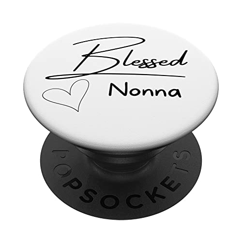 Gesegnete italienische Großmutter, Nonna, Oma, Herzgrafik PopSockets Klebender PopGrip Gesegnete italienische Großmutter, Nonna, Oma, Herzgrafik PopSockets Klebender PopGrip von Live It Designs