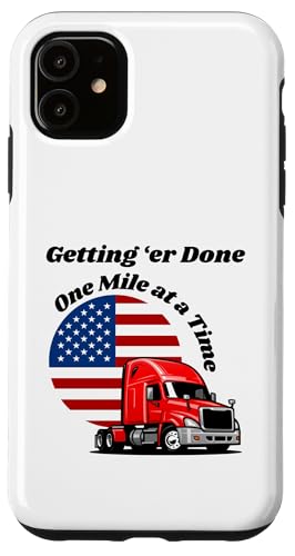 Semi Commercial Truck Driver, Big Rig Trucker, USA Flagge Hülle für iPhone 11 Semi Commercial Truck Driver, Big Rig Trucker, USA Flagge Hülle für iPhone 11 von Live It Designs