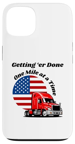 Semi Commercial Truck Driver, Big Rig Trucker, USA Flagge Hülle für iPhone 13 Semi Commercial Truck Driver, Big Rig Trucker, USA Flagge Hülle für iPhone 13 von Live It Designs