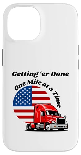 Semi Commercial Truck Driver, Big Rig Trucker, USA Flagge Hülle für iPhone 14 Semi Commercial Truck Driver, Big Rig Trucker, USA Flagge Hülle für iPhone 14 von Live It Designs