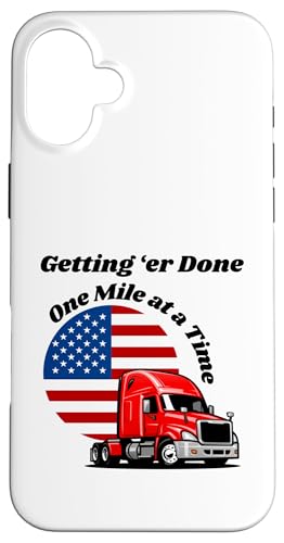 Semi Commercial Truck Driver, Big Rig Trucker, USA Flagge Hülle für iPhone 16 Plus Semi Commercial Truck Driver, Big Rig Trucker, USA Flagge Hülle für iPhone 16 Plus von Live It Designs