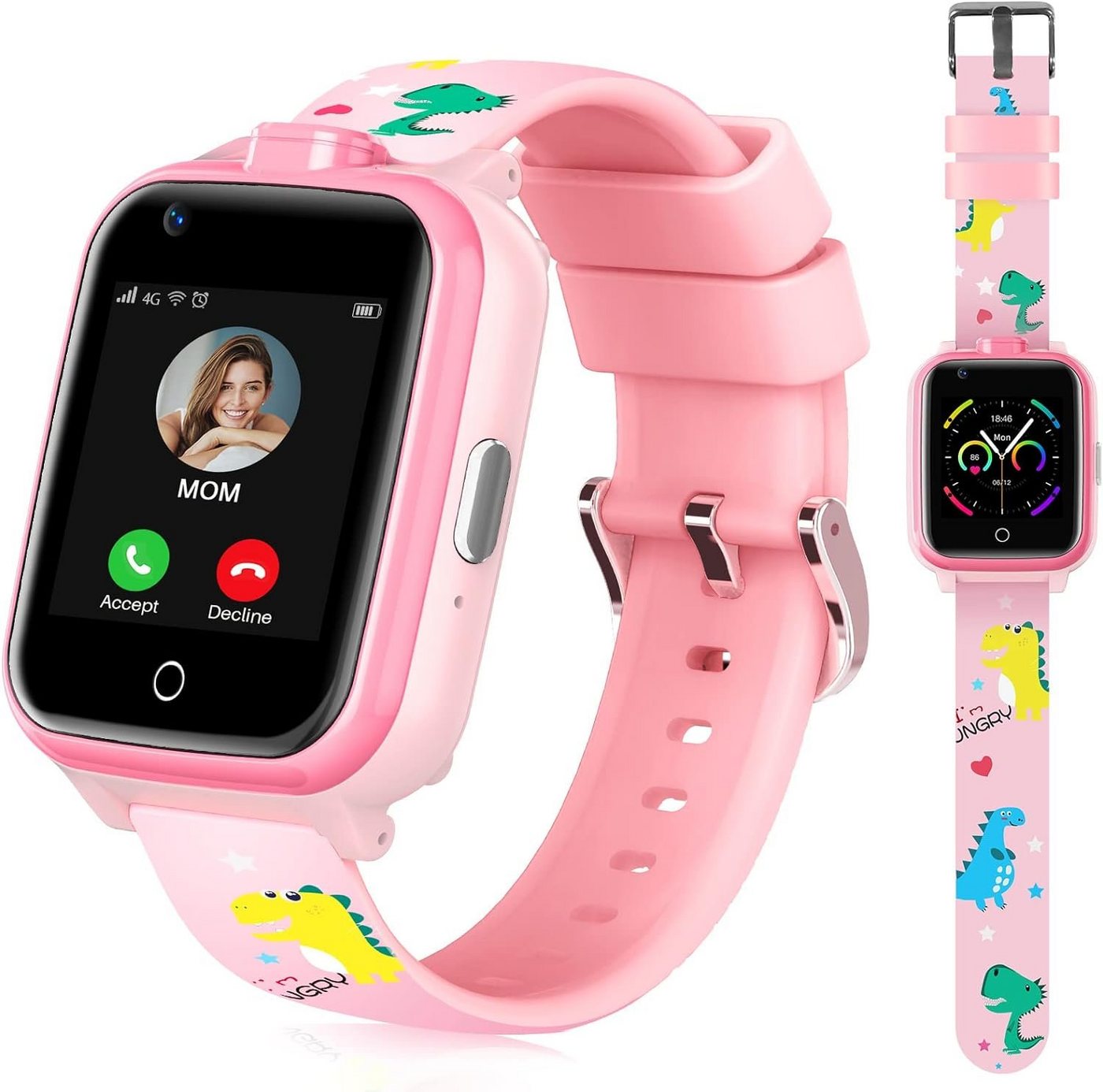 LiveGo Smartwatch (Android, iOS), mit GPS-Tracker und Anrufen, HD-Touchscreen, Handyuhr für Kinder von LiveGo