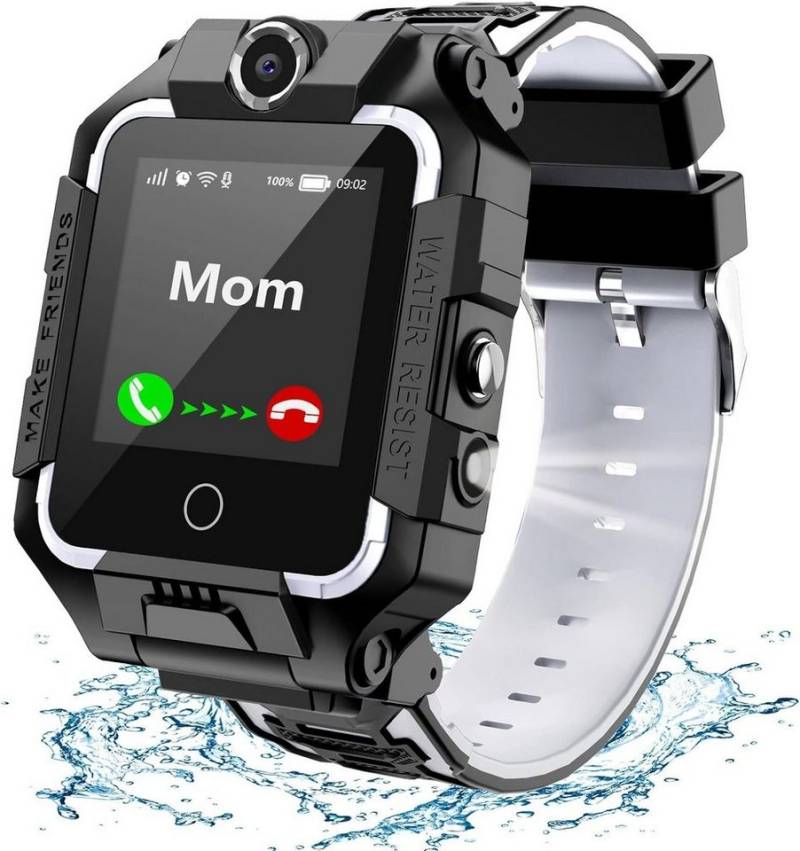 LiveGo Smartwatch (SIM-Karte), Kinder uhr 4G Wasserdichtes und Sicheres -Telefon mit 360° Drehbarem von LiveGo