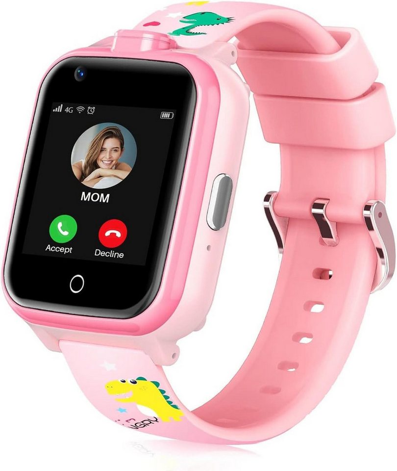 LiveGo für Kinder, Jungen, Mädchen kombiniert SMS Videoanruf, Schrittzähler Smartwatch, mit GPS-Tracker und Anrufen, HD-Touchscreen, Kinder-Handyuhr von LiveGo