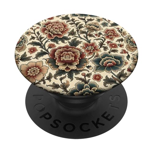 Antikes Blumenmuster PopSockets Klebender PopGrip Antikes Blumenmuster PopSockets Klebender PopGrip von LiveHappy