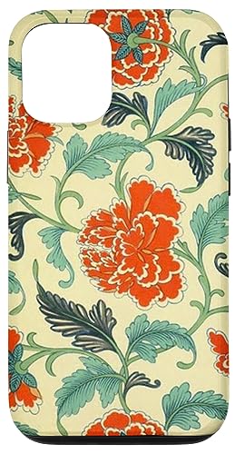 Hülle für iPhone 12/12 Pro Japanisches orientalisches Vintage-Blumenmuster von LiveHappy