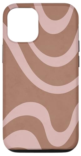 Mokka Mousse Gelato Mauve Pastellfarben Swirl Linien Minimal Hülle für iPhone 12/12 Pro Mokka Mousse Gelato Mauve Pastellfarben Swirl Linien Minimal Hülle für iPhone 12/12 Pro von LiveHappy