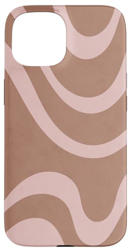 Mokka Mousse Gelato Mauve Pastellfarben Swirl Linien Minimal Hülle für iPhone 15 Mokka Mousse Gelato Mauve Pastellfarben Swirl Linien Minimal Hülle für iPhone 15 von LiveHappy